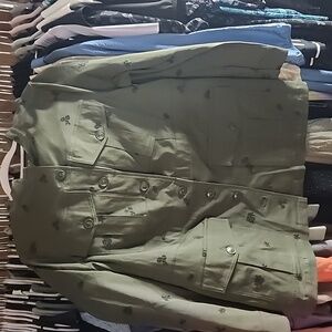 Twill embroidered jacket